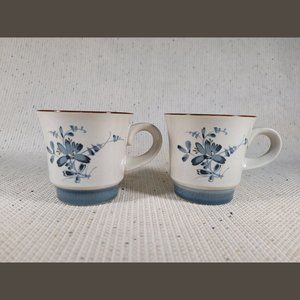 Noritake Stoneware Pleasure – Pair of Vintage Mugs